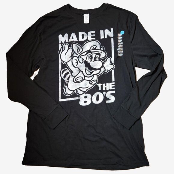 Nintendo Mario “Made in the 80s” Shirt – Men’s LT, Long Sleeve, NWOT - Picture 1 of 7